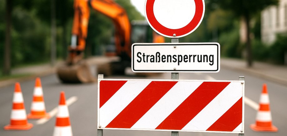 Straßensperrung Straßensperrung