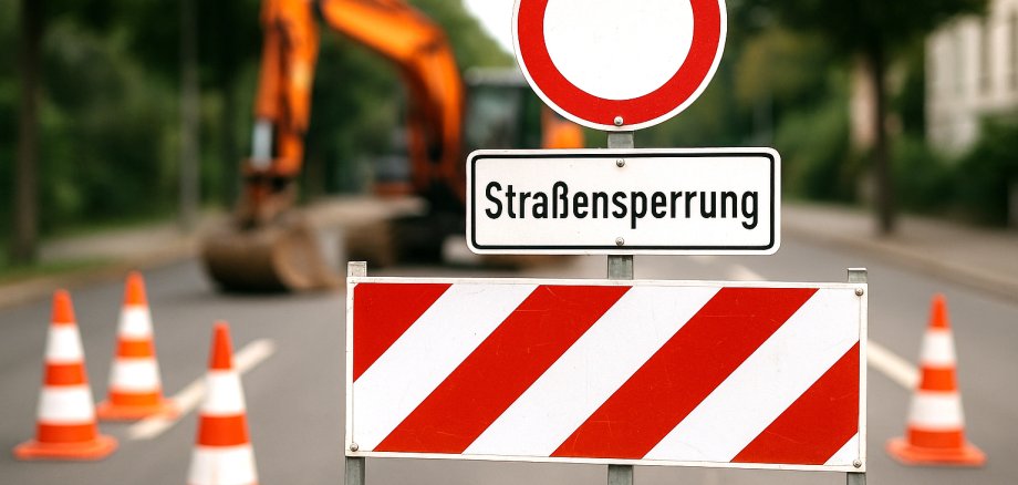 Straßensperrung Straßensperrung